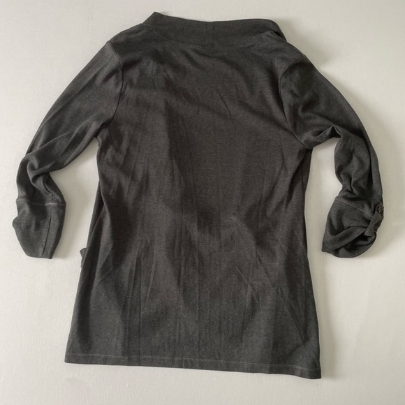 Kim Rogers Gray Knit Cardigan with Pockets - Picture 5 of 6